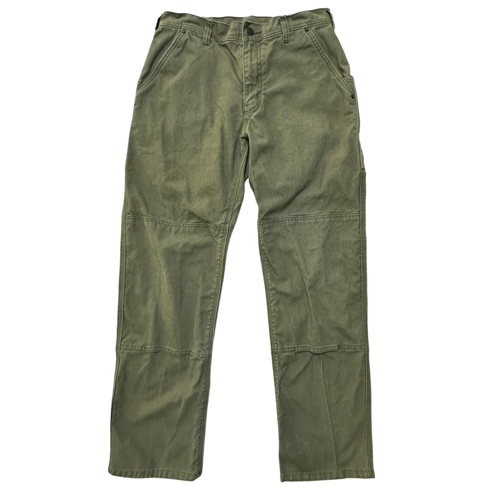 Patagonia Double Knee Iron Forge Hemp Canvas Work Pants Olive Green 33 x 32 - Picture 12 of 13